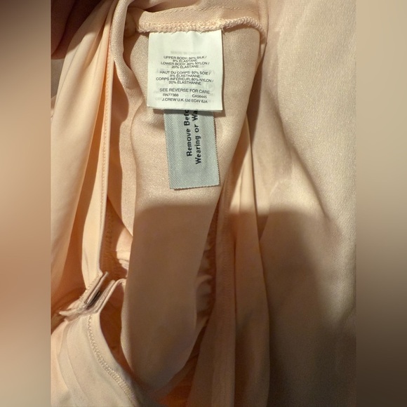 J. Crew Cream Asymmetrical Bodysuit with Mandarin Collar - Picture 8 of 8